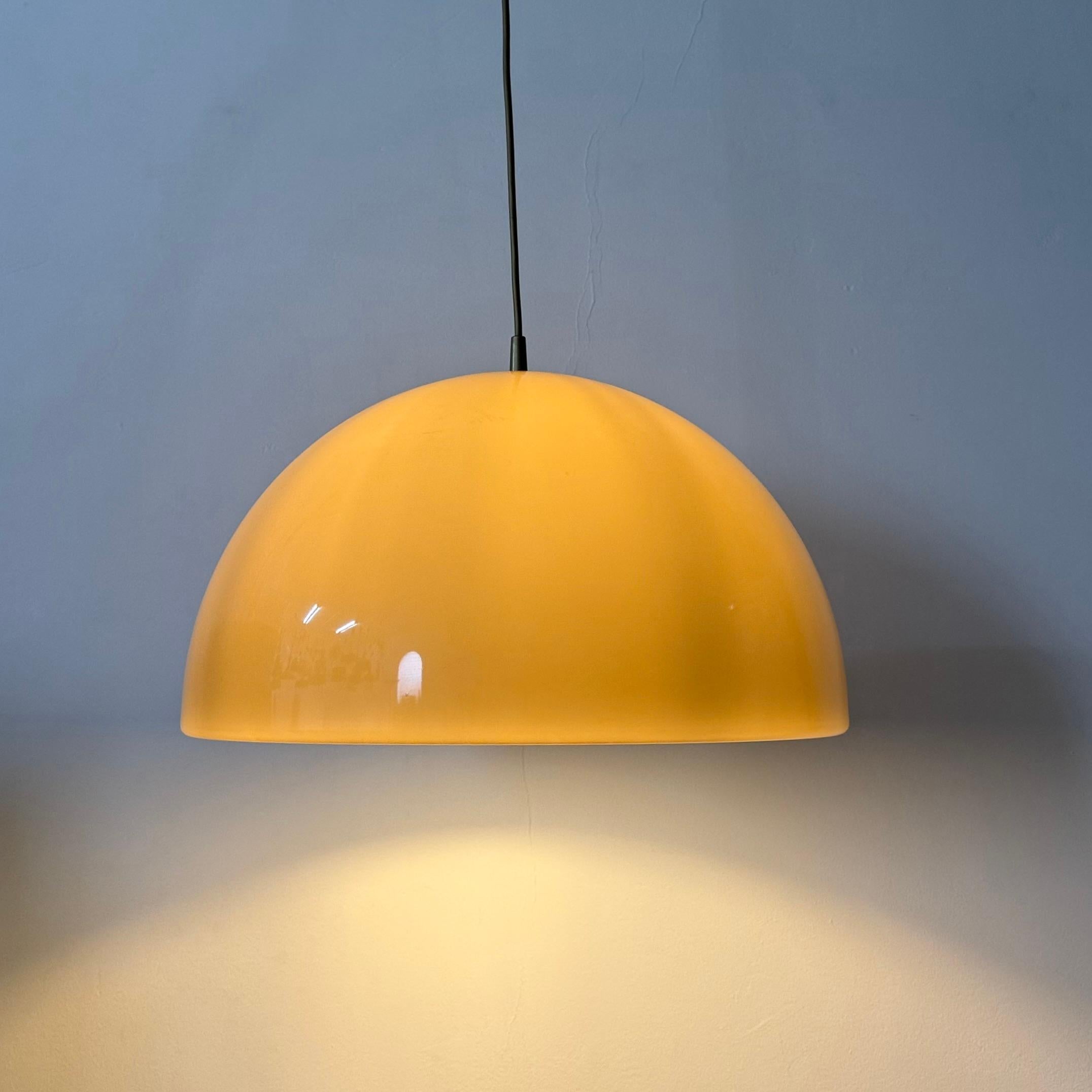 Mushroom hanging lamp brown , 1970s en vente 11