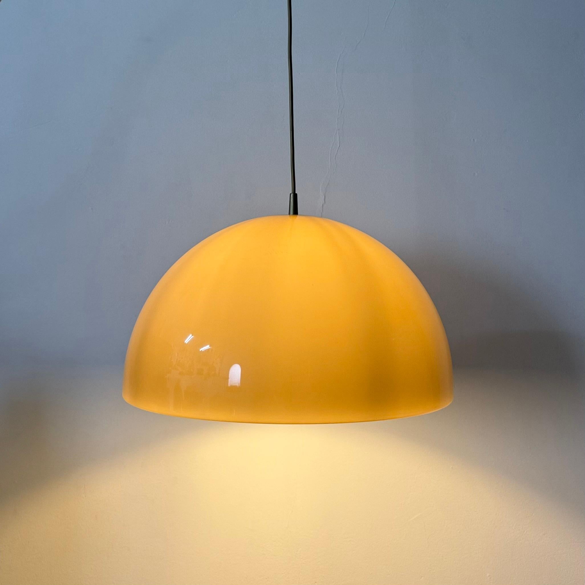 Mushroom hanging lamp brown , 1970s en vente 12