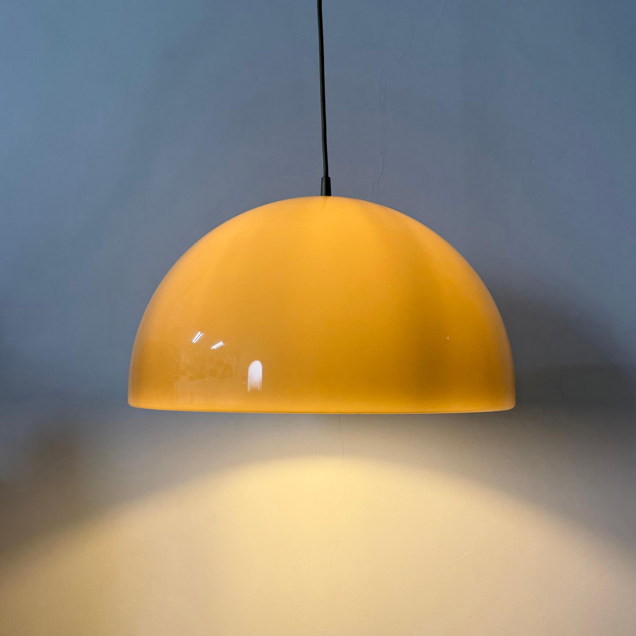 Mushroom hanging lamp brown , 1970s en vente 13