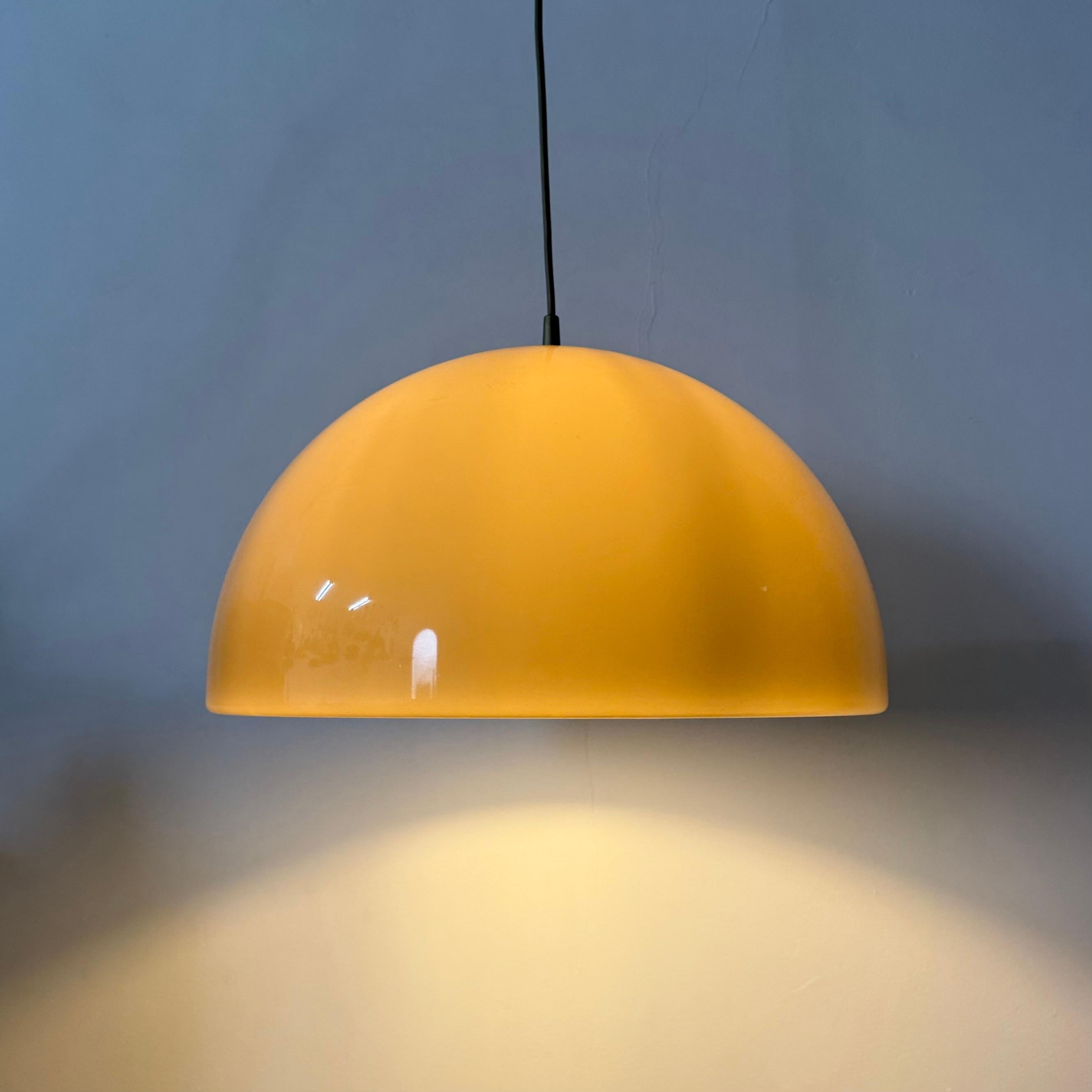Mushroom hanging lamp brown , 1970s en vente 14