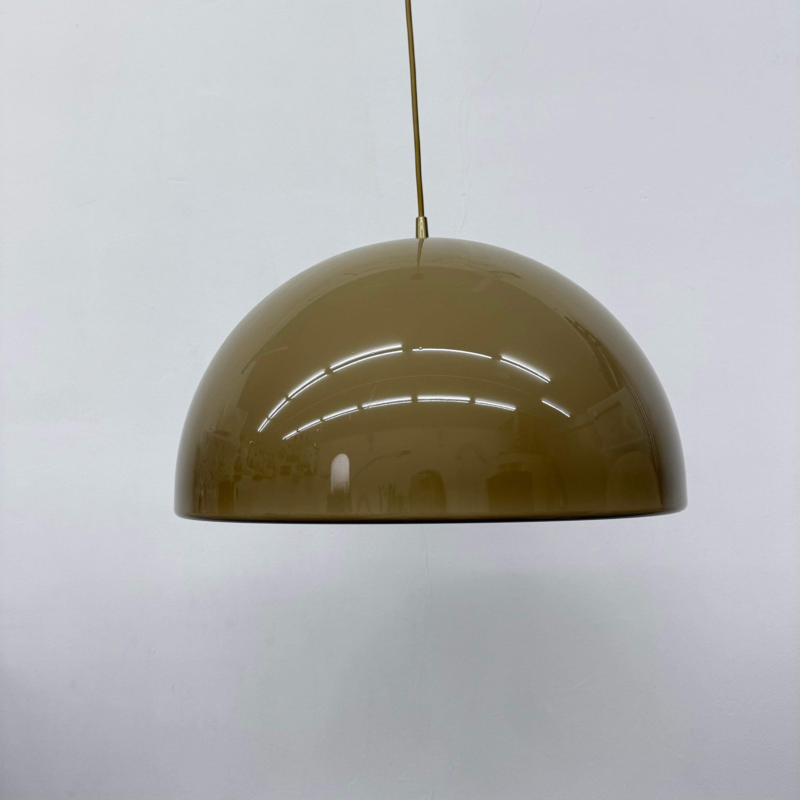 Mushroom hanging lamp brown , 1970s en vente 2