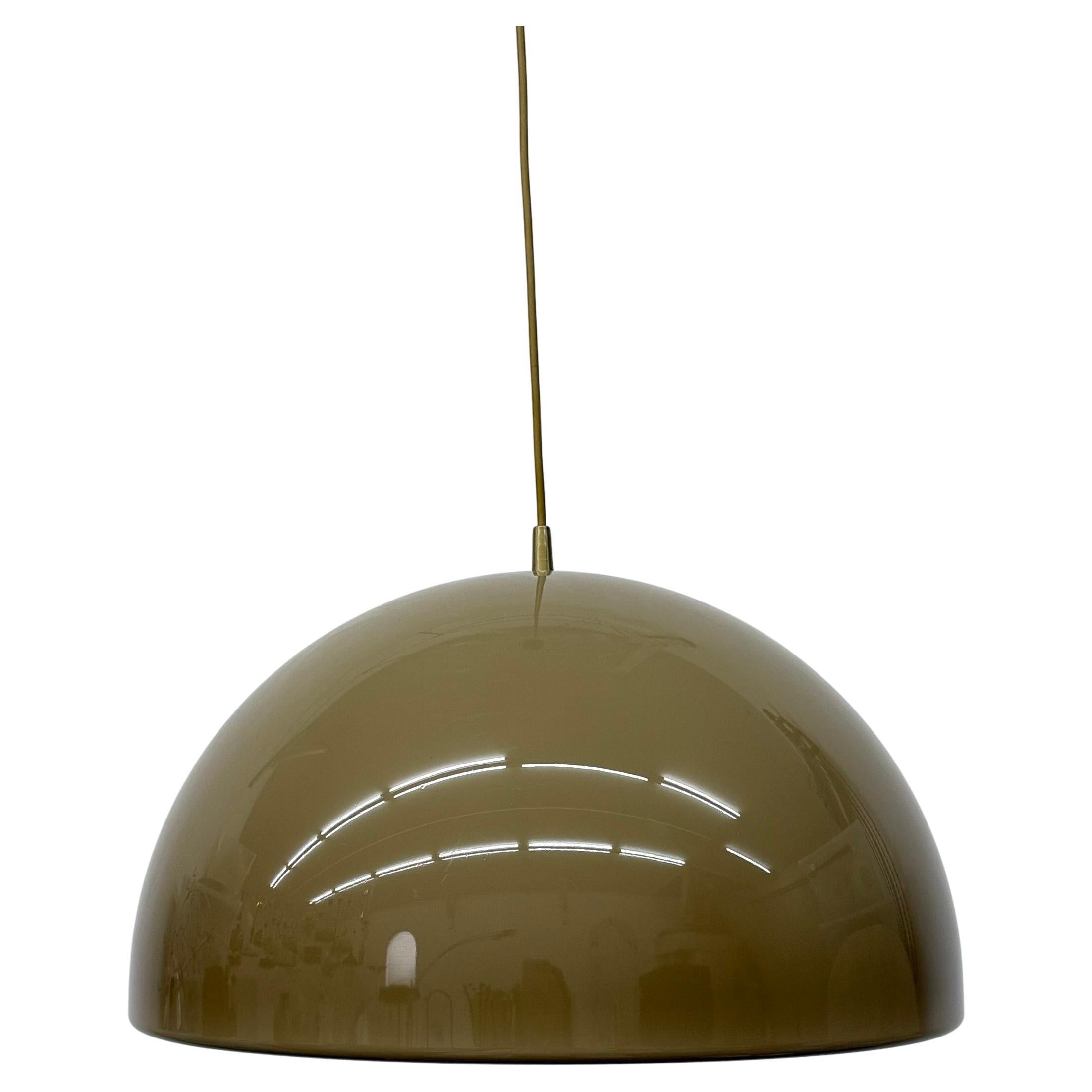 Mushroom hanging lamp brown , 1970s en vente