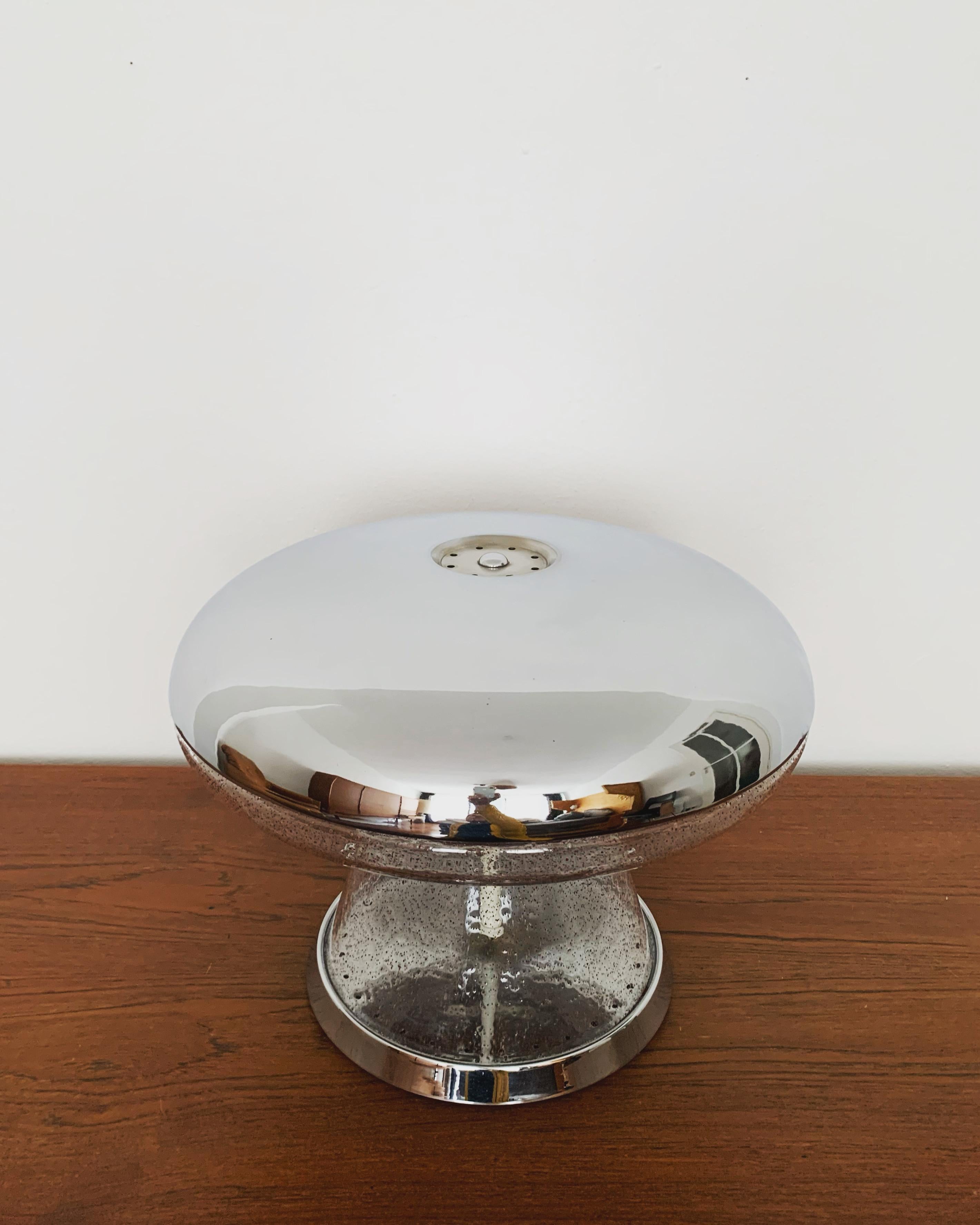 Mushroom Ice Glass Table Lamp In Good Condition For Sale In München, DE