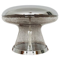 Vintage Mushroom Ice Glass Table Lamp