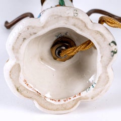 Mushroom Lamp, Earthenware from Desvres, Gabriel Fourmaintraux, Periode Art Deco