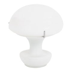 “Mushroom” Lamp in Opaline Glass, 1970s
