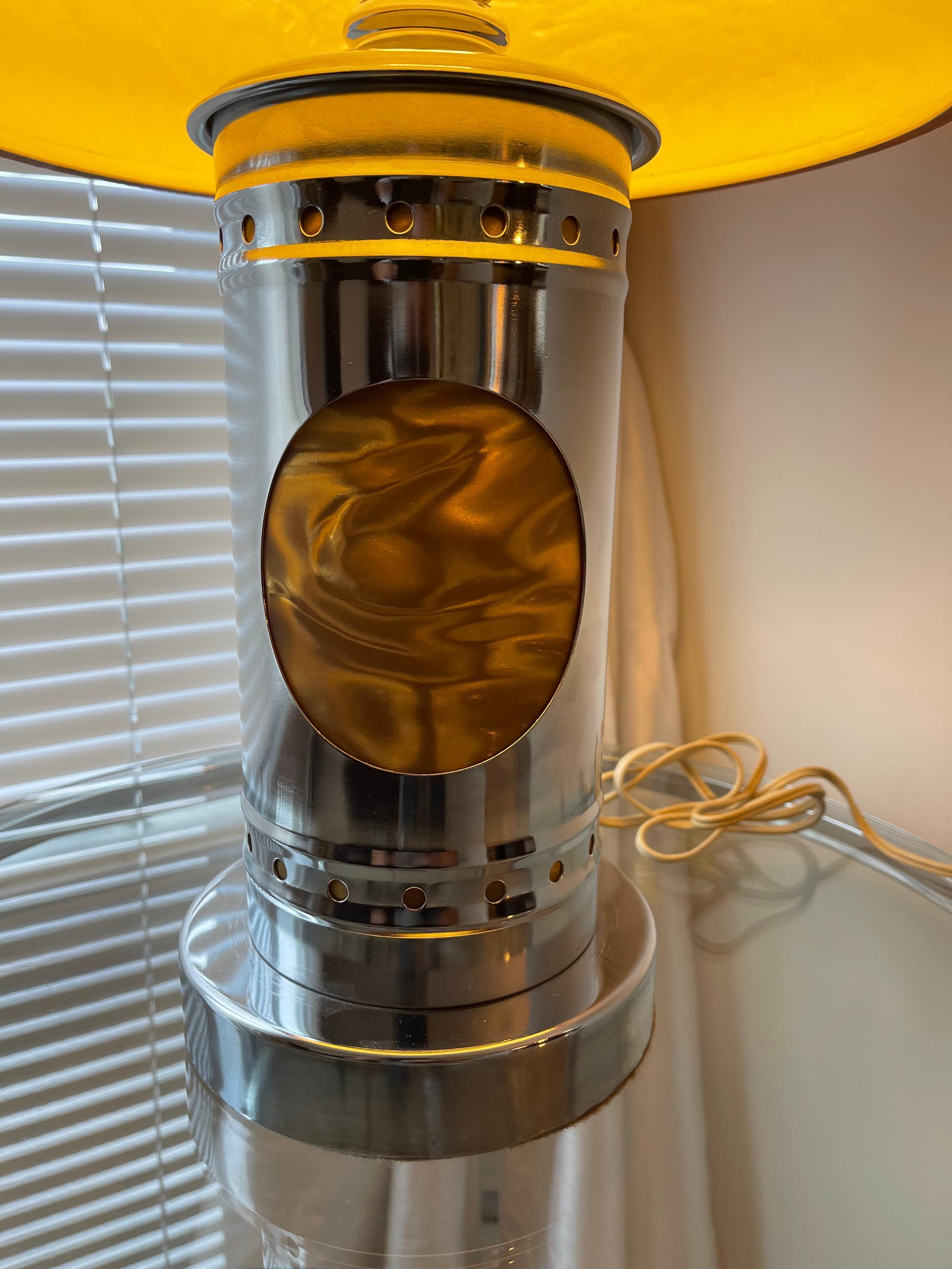 Women's or Men's Mushroom lamp fiber glass Mid Century vintage