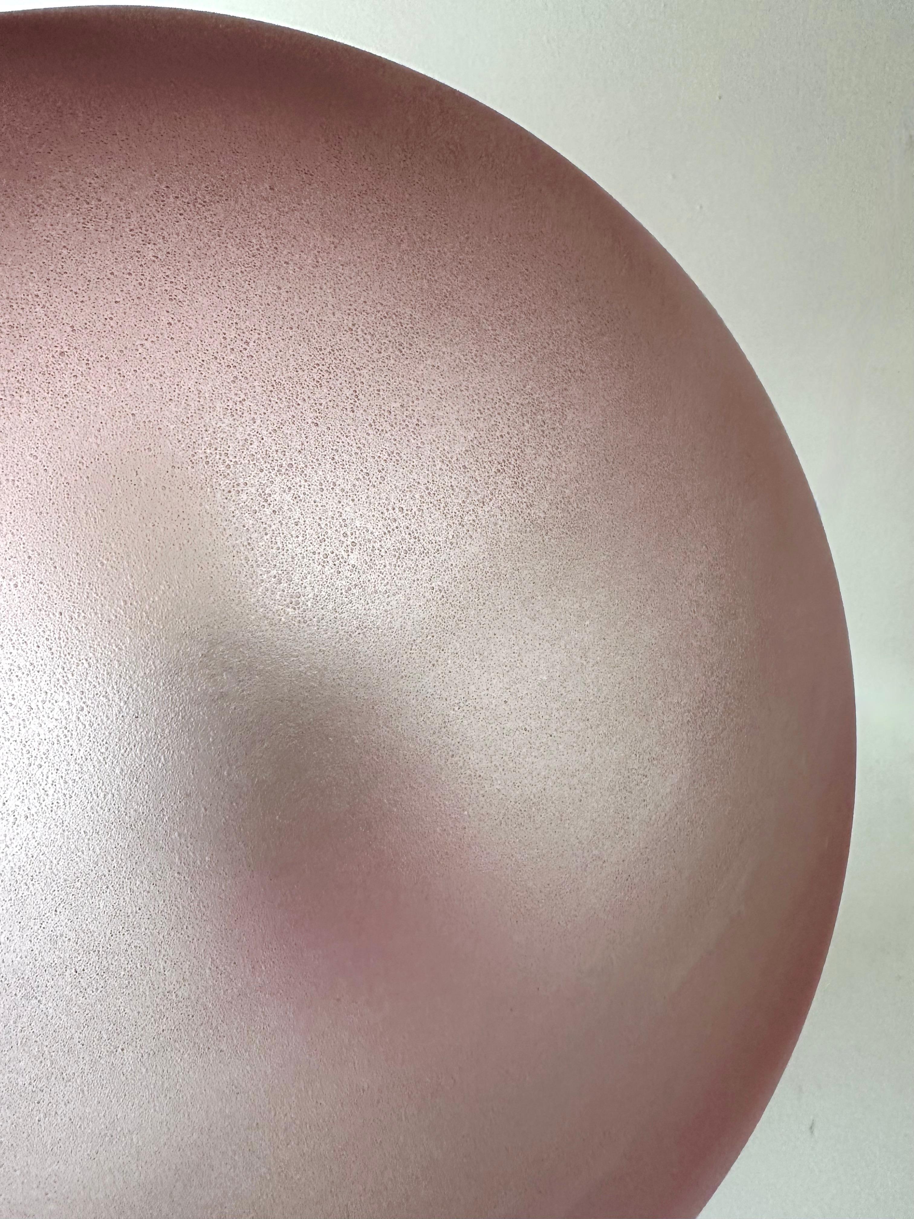 Mushroom Lamp Pink Murano Glass by Cenedese, Italy, 1970s In Good Condition In SAINT-OUEN, FR