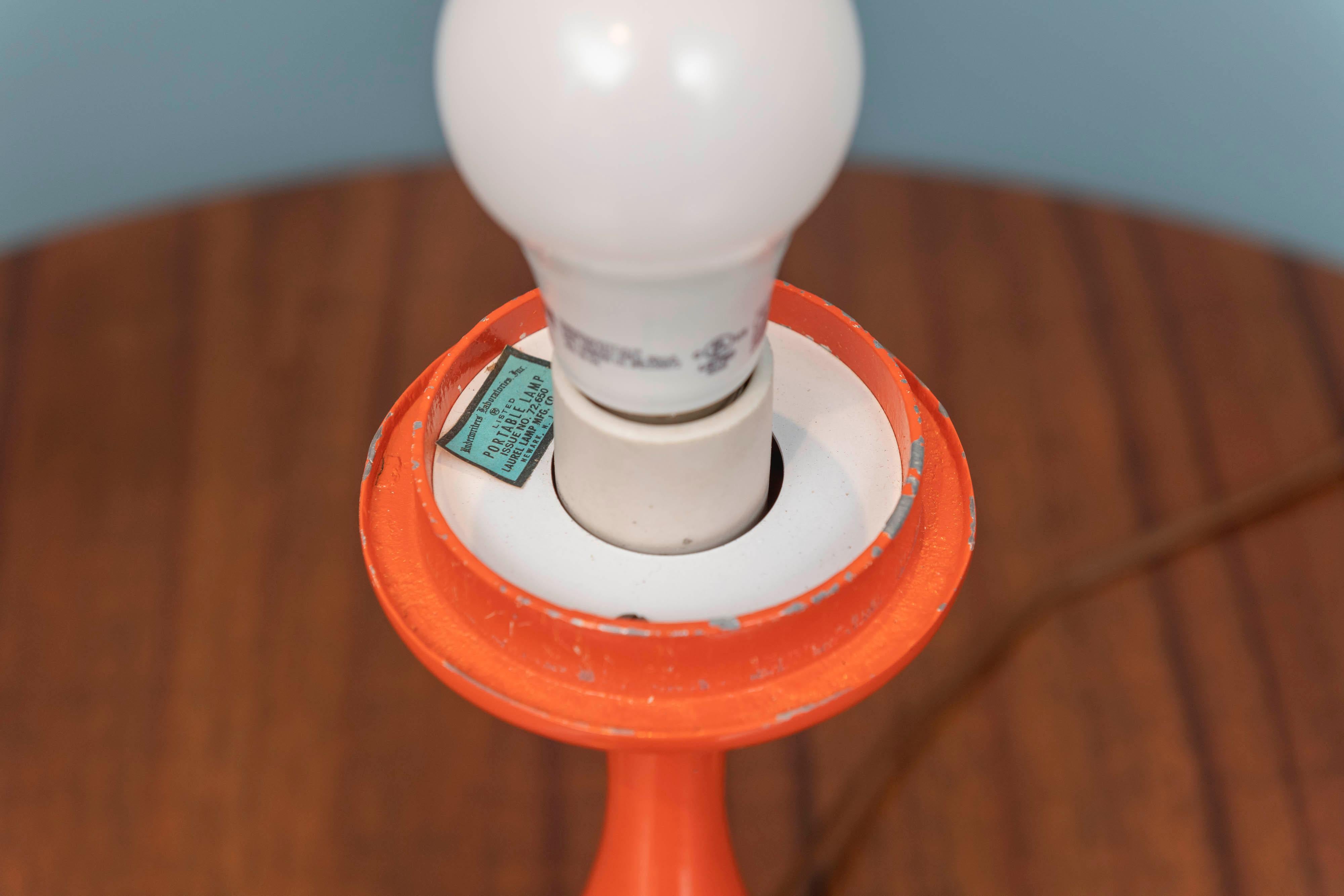 Mid-Century Modern Mushroom Laurel Lamp