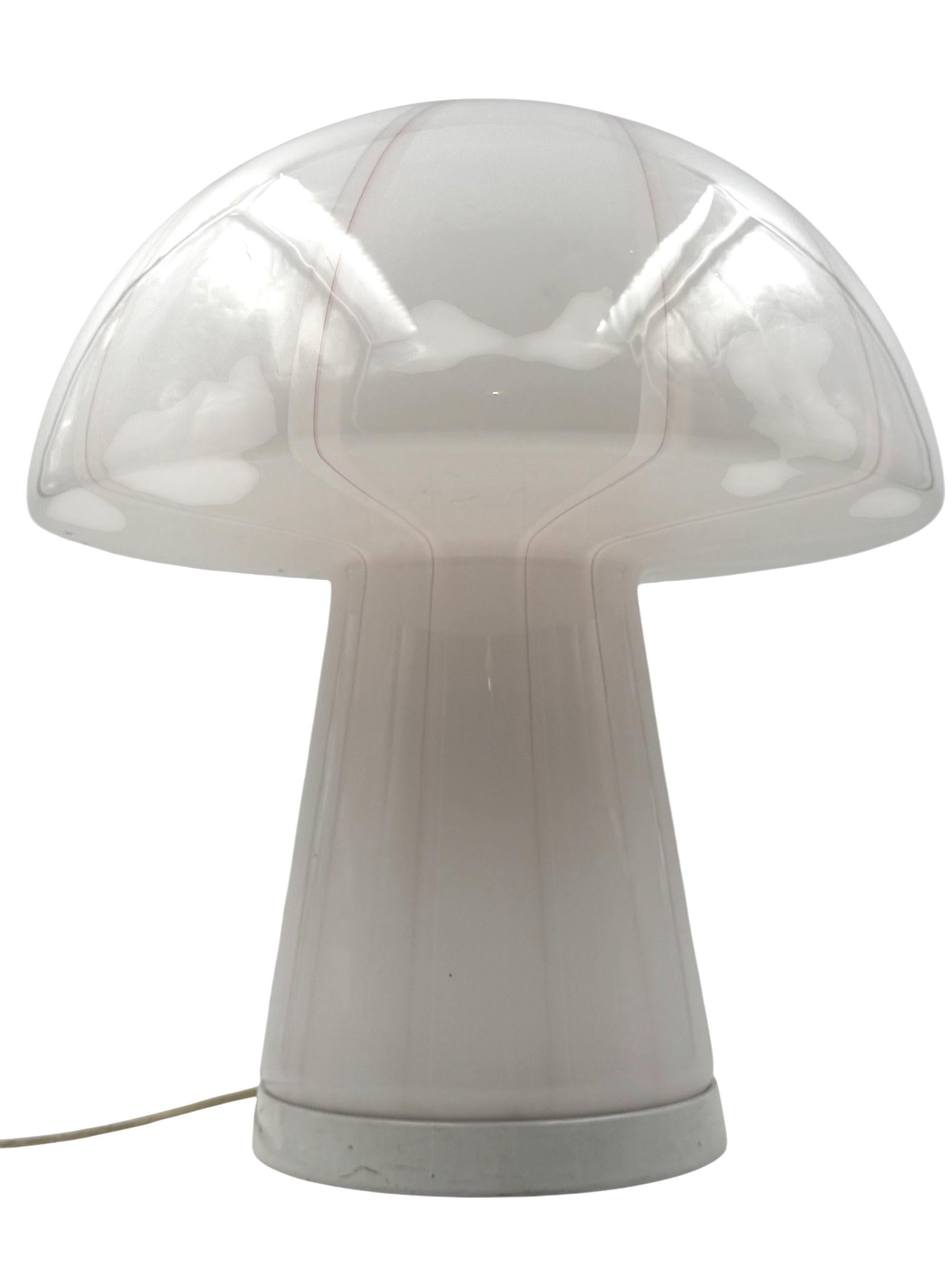 Lampe de table en verre de Murano avec champignon, Italie, années 1970 en vente 3