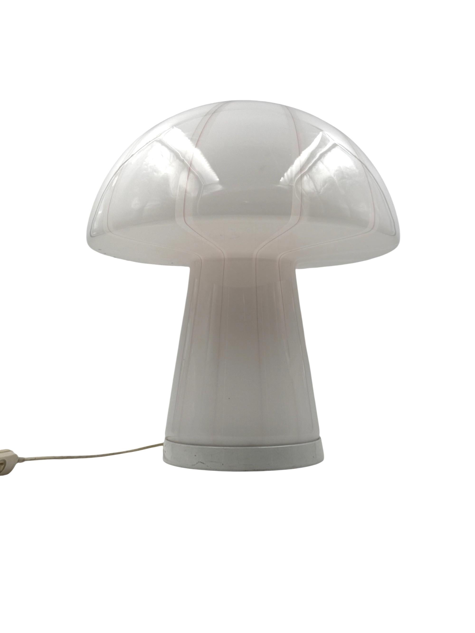 Lampe de table en verre de Murano avec champignon, Italie, années 1970 en vente 2
