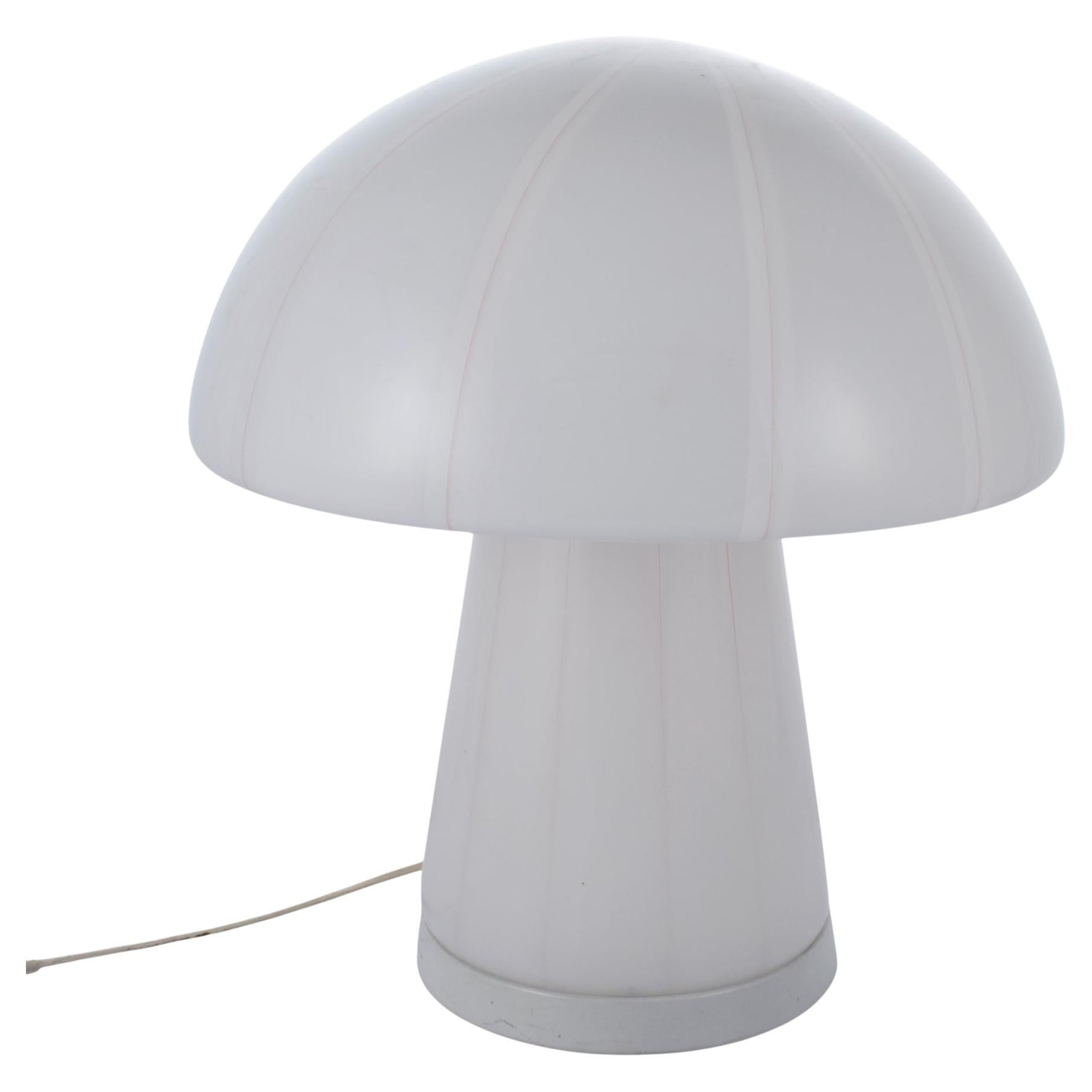 Lampe de table en verre de Murano avec champignon, Italie, années 1970