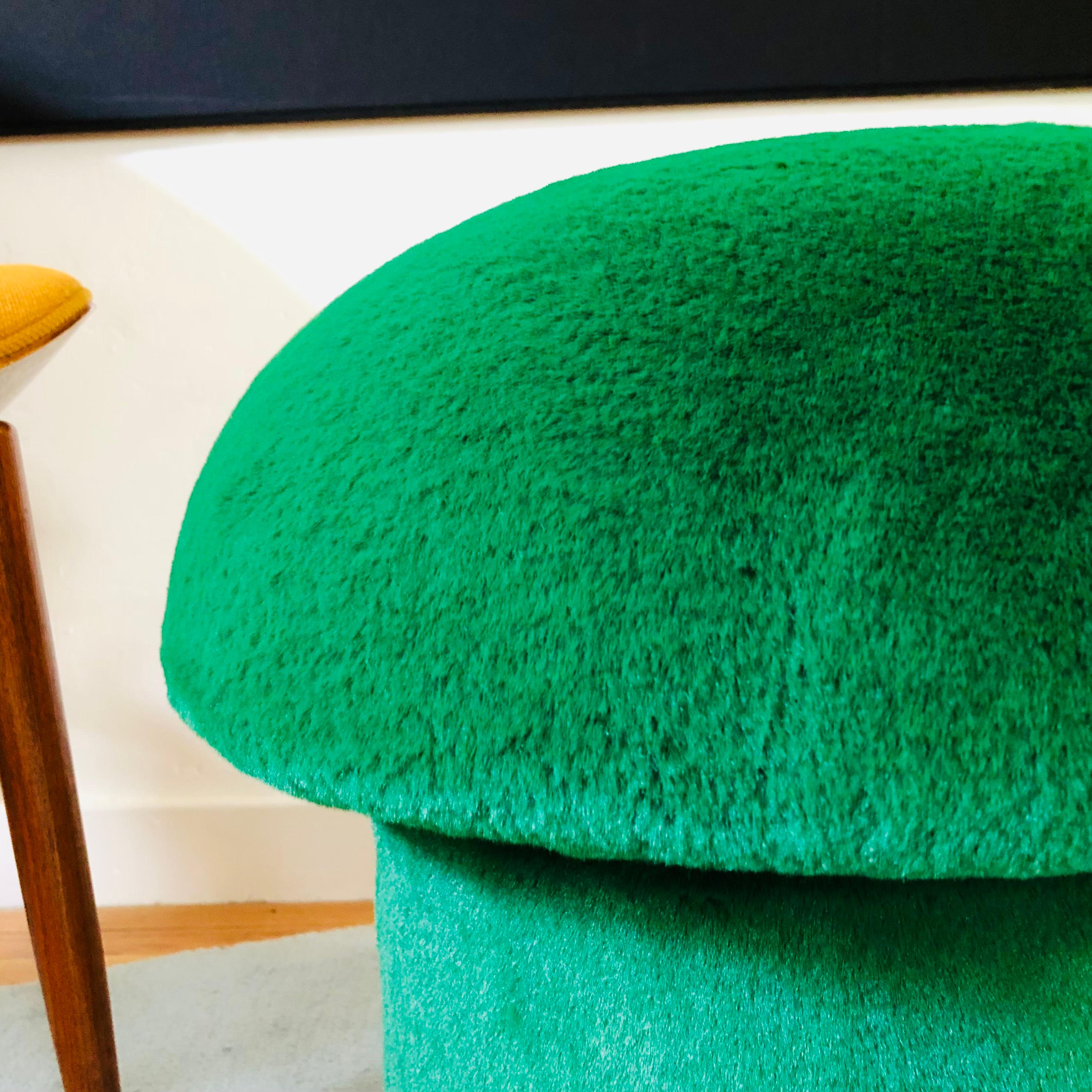 green mushroom stool