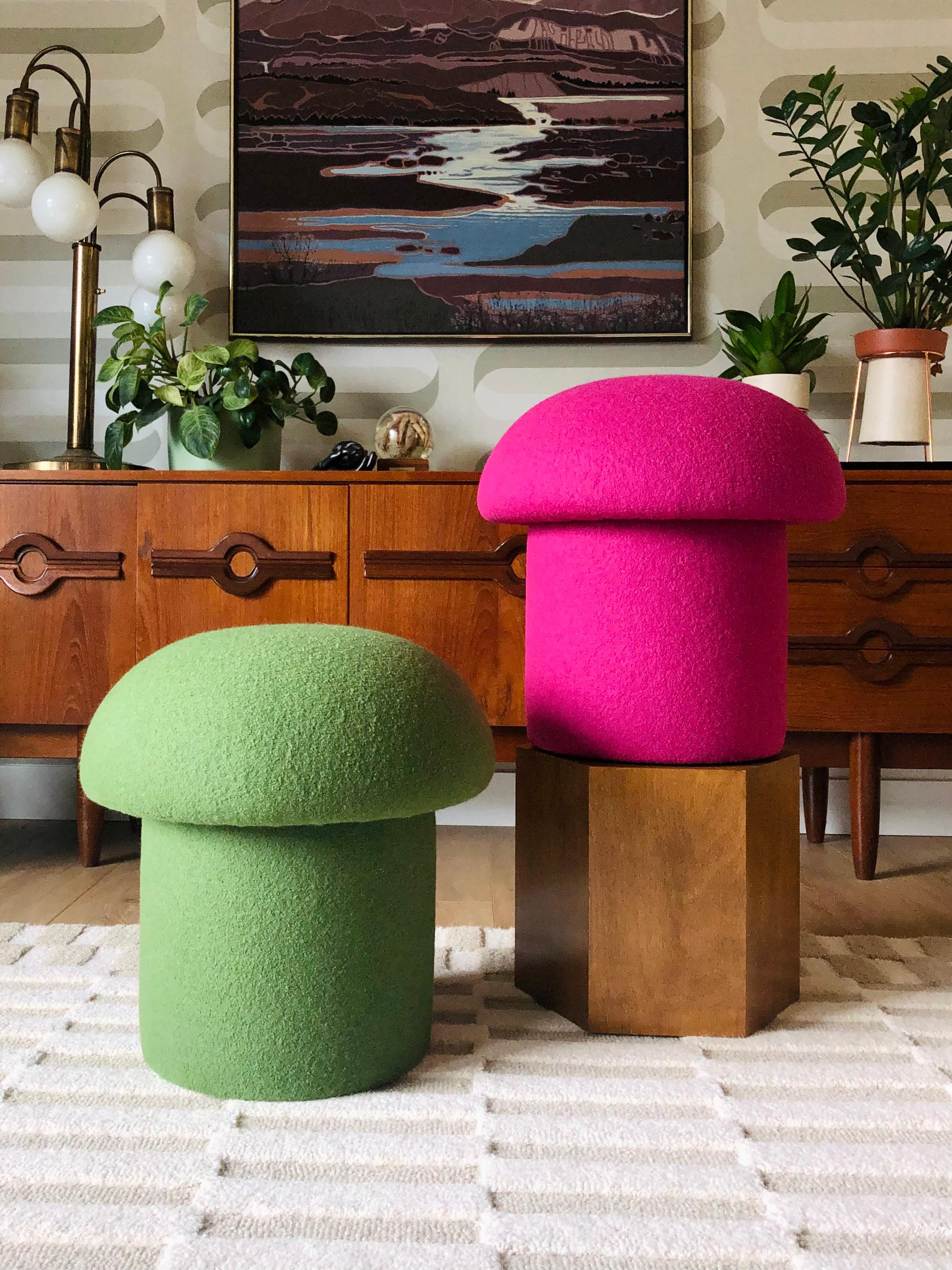 Pouf Fungo in lana d'erba in vendita 1