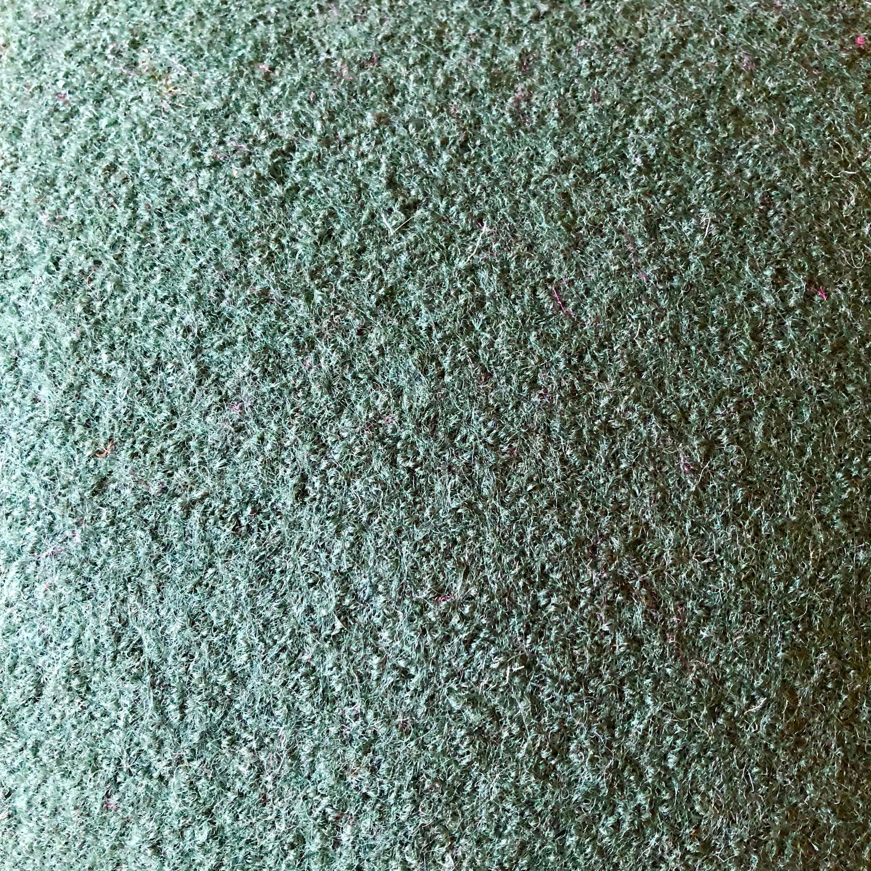 Mushroom Ottoman in Moss Wool For Sale 2