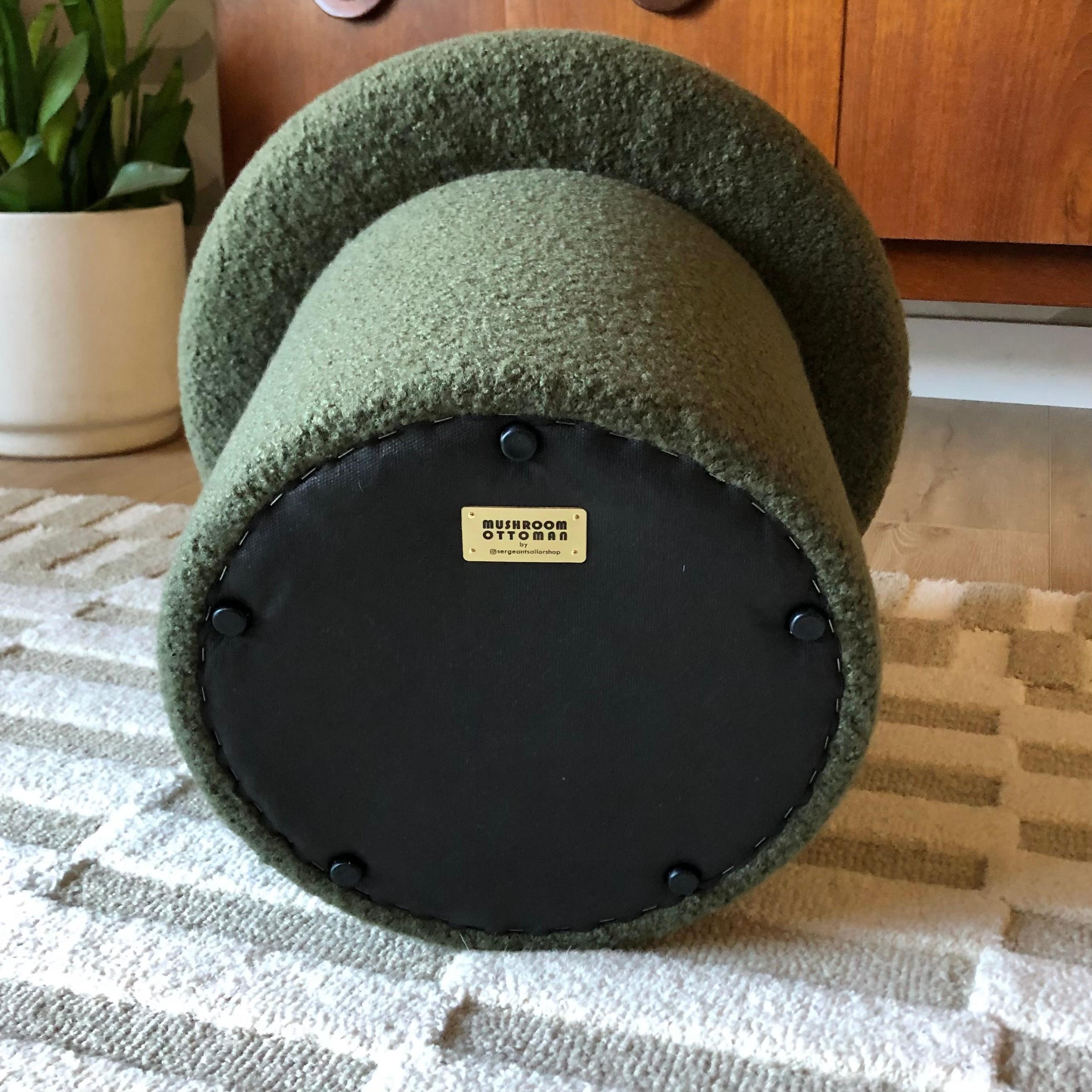 Tissu Pouf champignon en boucle d'olivier en vente