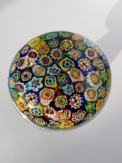 Pilz Briefbeschwerer Skulptur Millefiori Murrine Canes Murano Clichy Baccarat