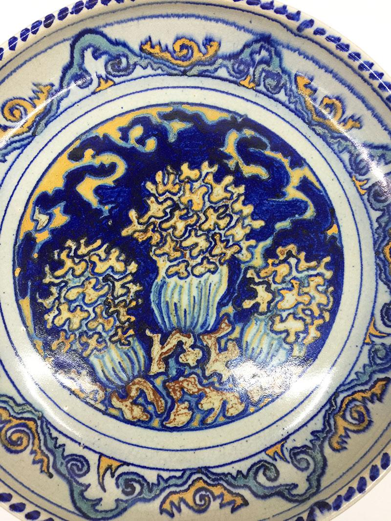 Plato hongo Art Decó holandés de C.J. Lanooy, 1925 Holandés en venta