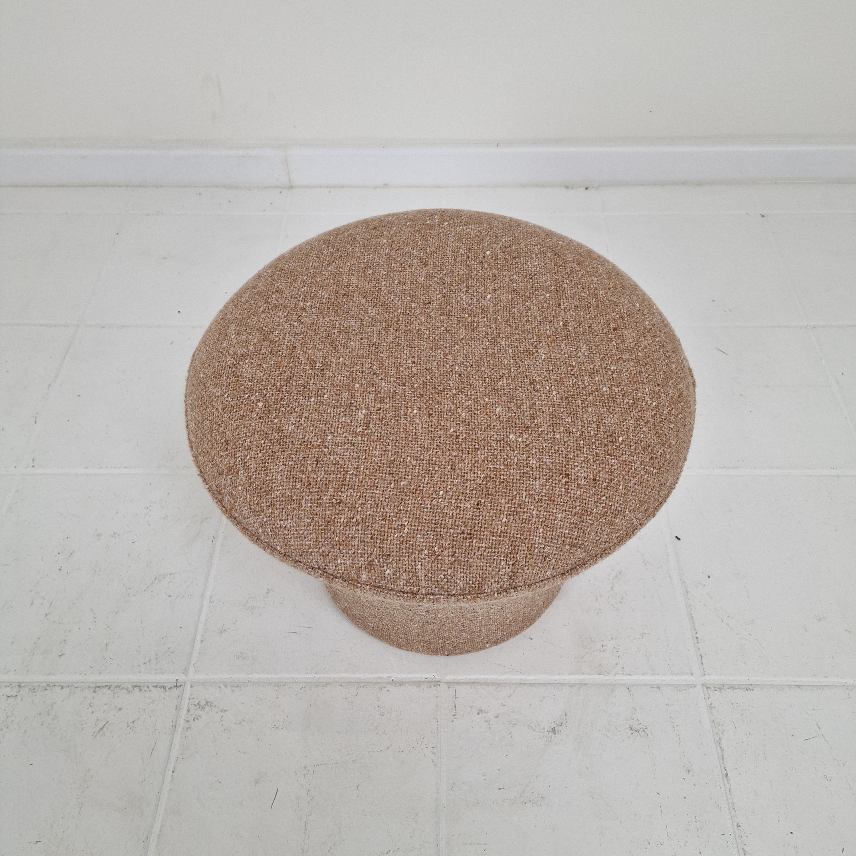 Woven Mushroom Pouf or Ottoman by Pierre Paulin for Artifort, 1970's For Sale
