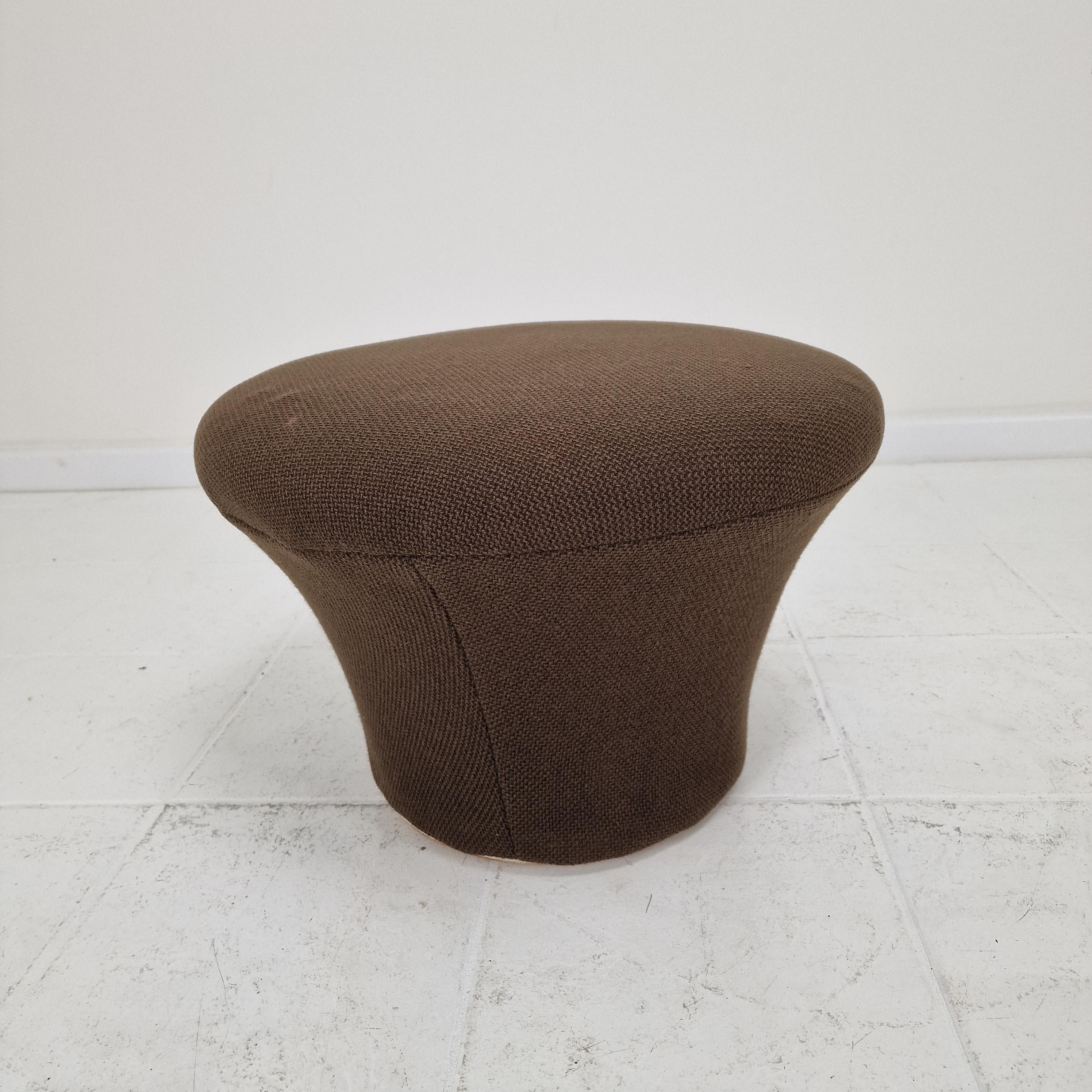 Mushroom-Pouf oder Ottomane von Pierre Paulin für Artifort, 1970er Jahre (Stoff) im Angebot