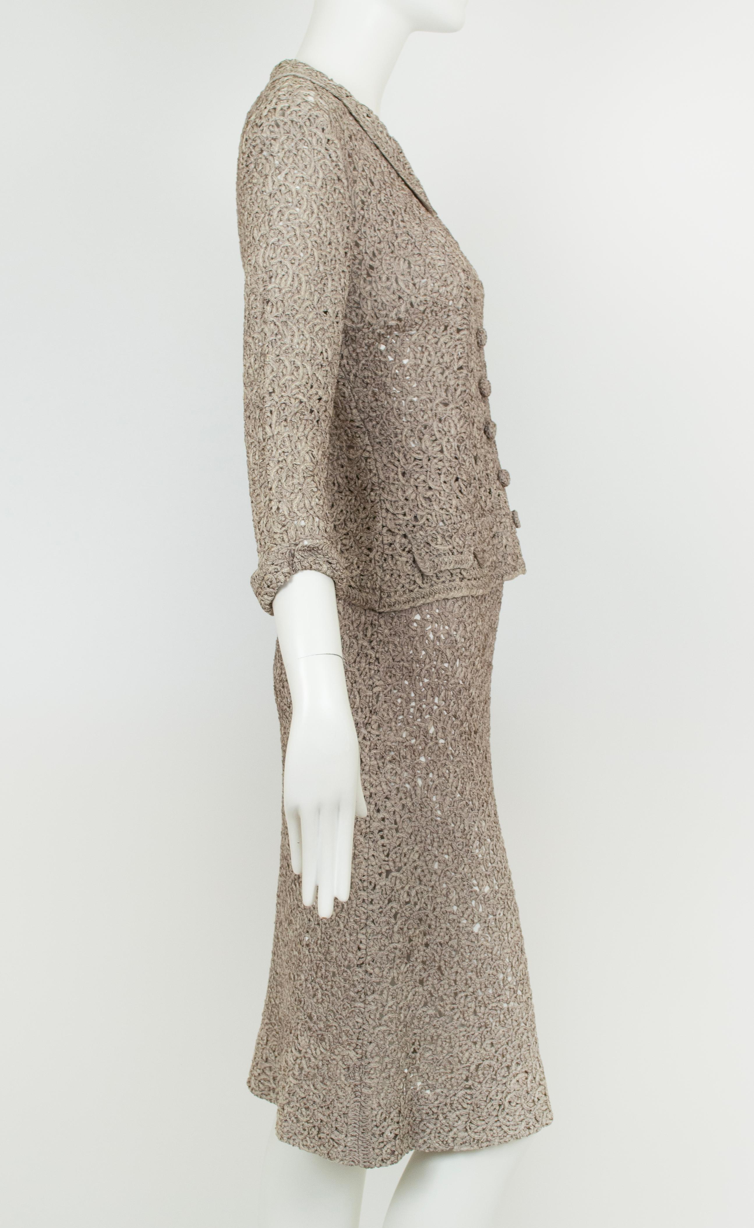 Argento Tuta Peplum con gonna a tromba - XS, anni 1950 in vendita