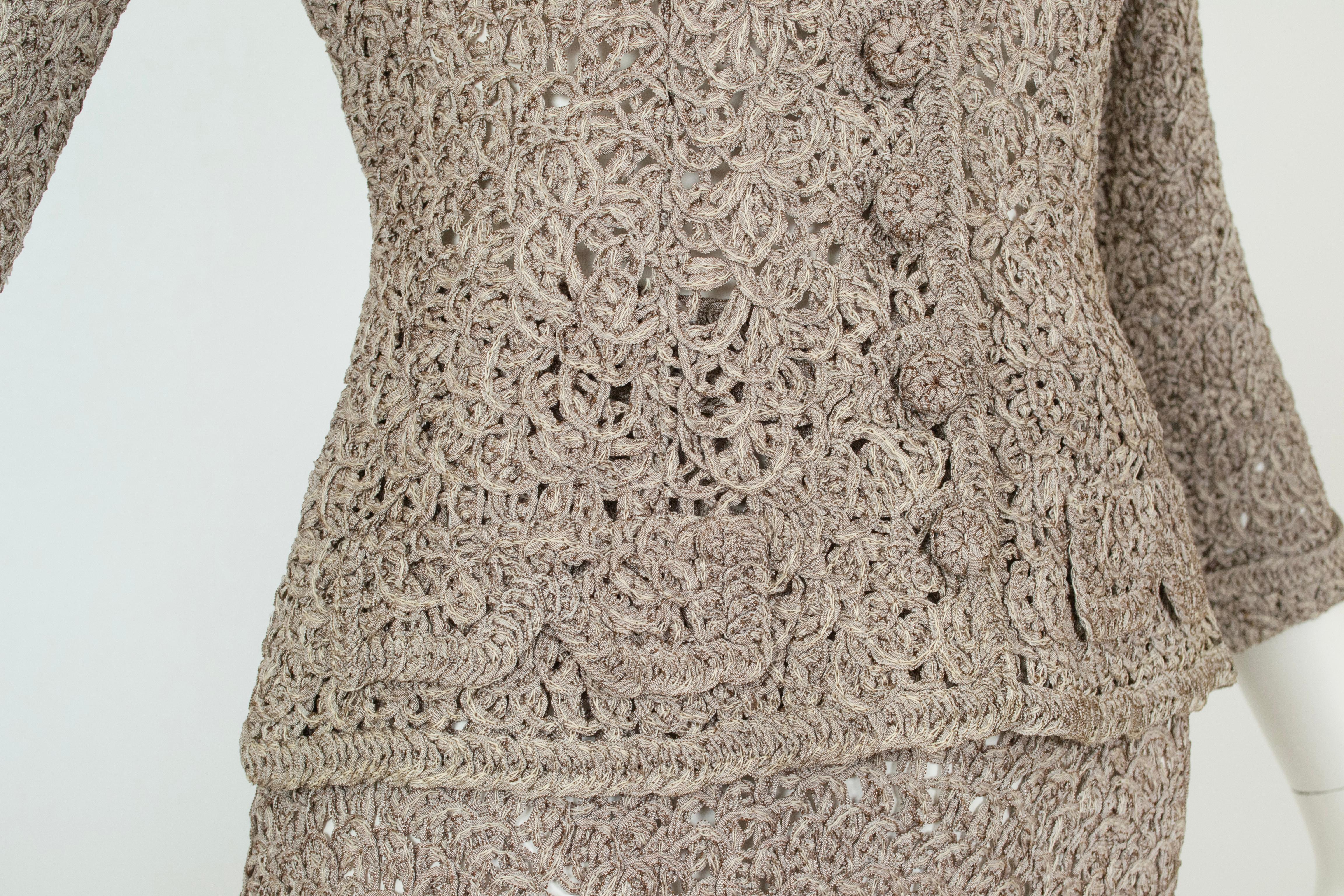 Tuta Peplum con gonna a tromba - XS, anni 1950 in vendita 4