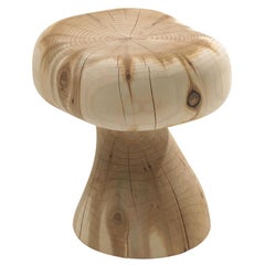 Mushroom Stool in Solid Cedar