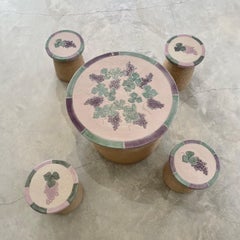 Mushroom Table and Stools by Stan Bitters for Hans Sumpf Company, USA 1970s