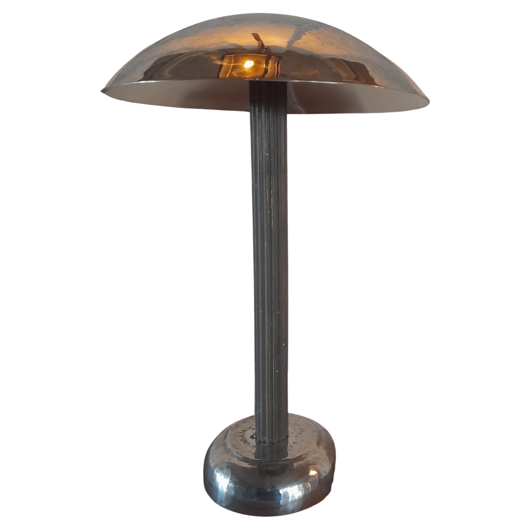 Lampe de bureau champignon, alpaga, contemporaine
