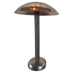 Fungo, lampada da tavolo, alpaca, contemporaneo