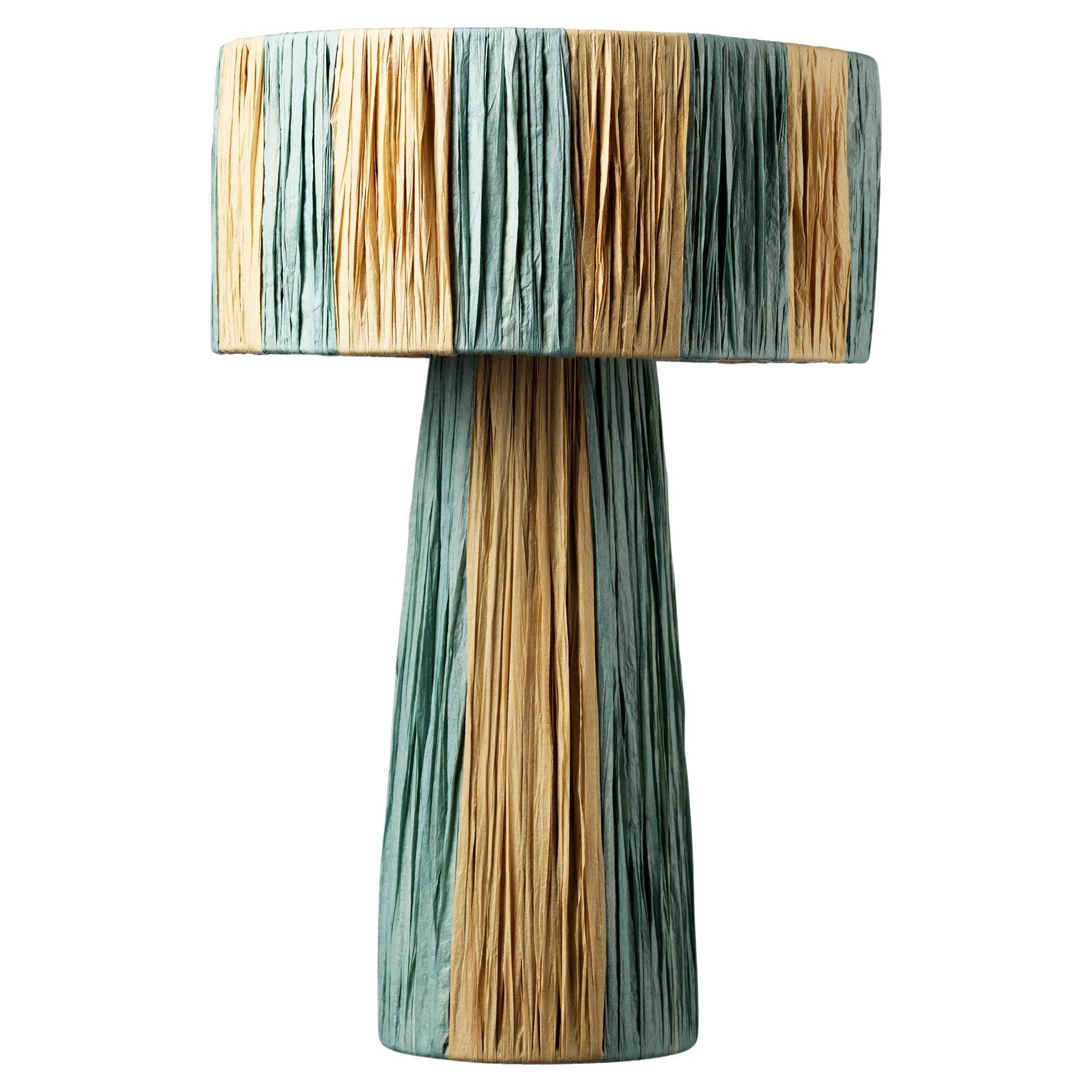 Mushroom Table Lamp, Blue & Nature Jore Copenhagen  For Sale