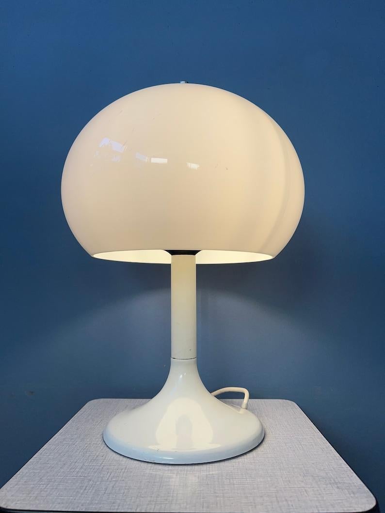 Mushroom Table Lamp by Dijkstra Space Age Desk Light, 1970s In Good Condition For Sale In ROTTERDAM, ZH