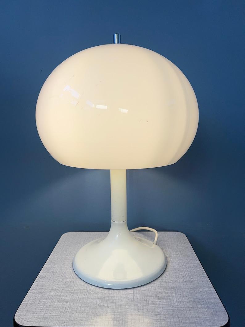 20th Century Mushroom Table Lamp by Dijkstra Space Age Desk Light, 1970s For Sale
