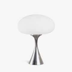 Lampe de table champignon par Laurel Lamp Company en chrome poli