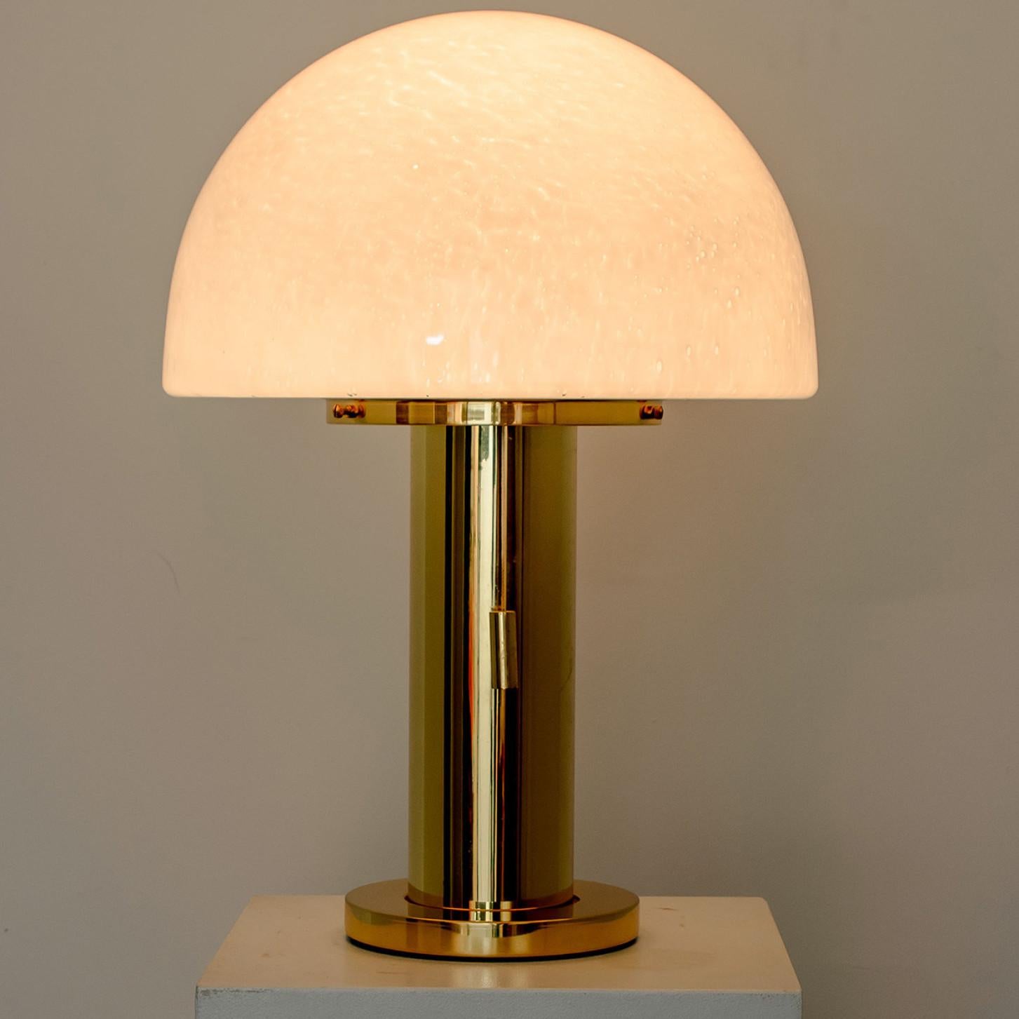 Mushroom Table Lamp by Limburg Glashütte, 1970 2