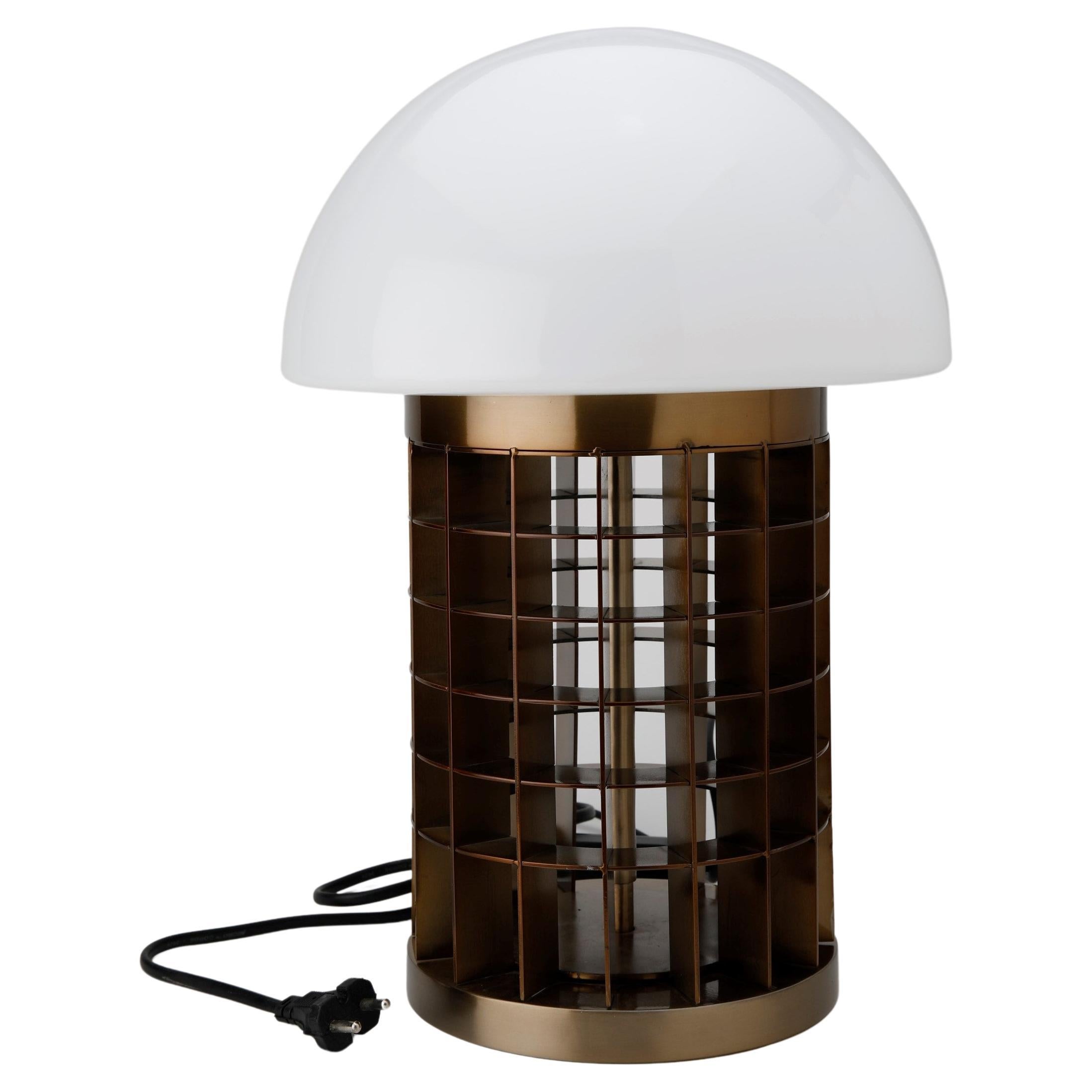 Edwardian Cut Crystal Mushroom Table Lamp, circa 1908 For Sale at