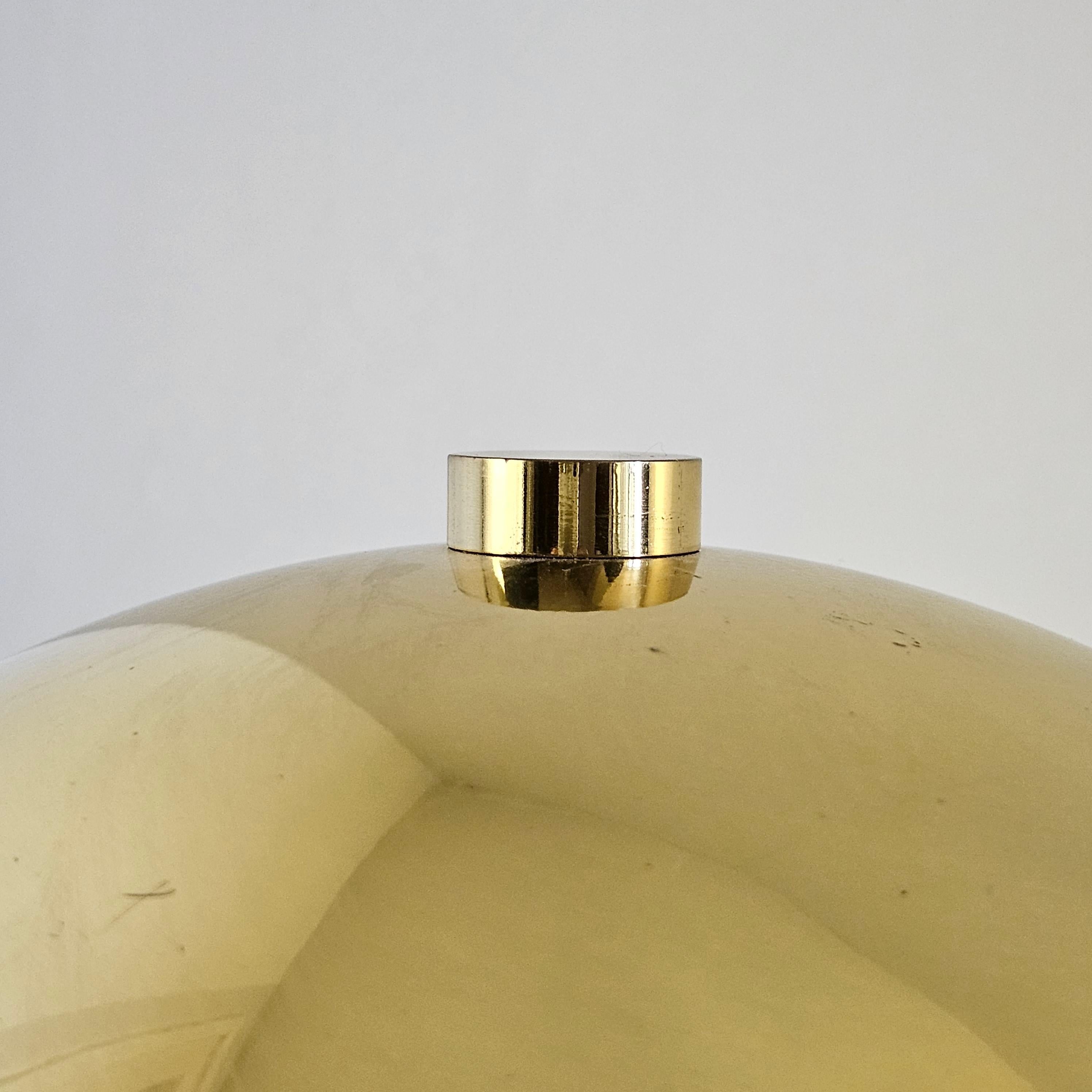 Mushroom Table Lamp in Brass, Italy 1970's For Sale 3