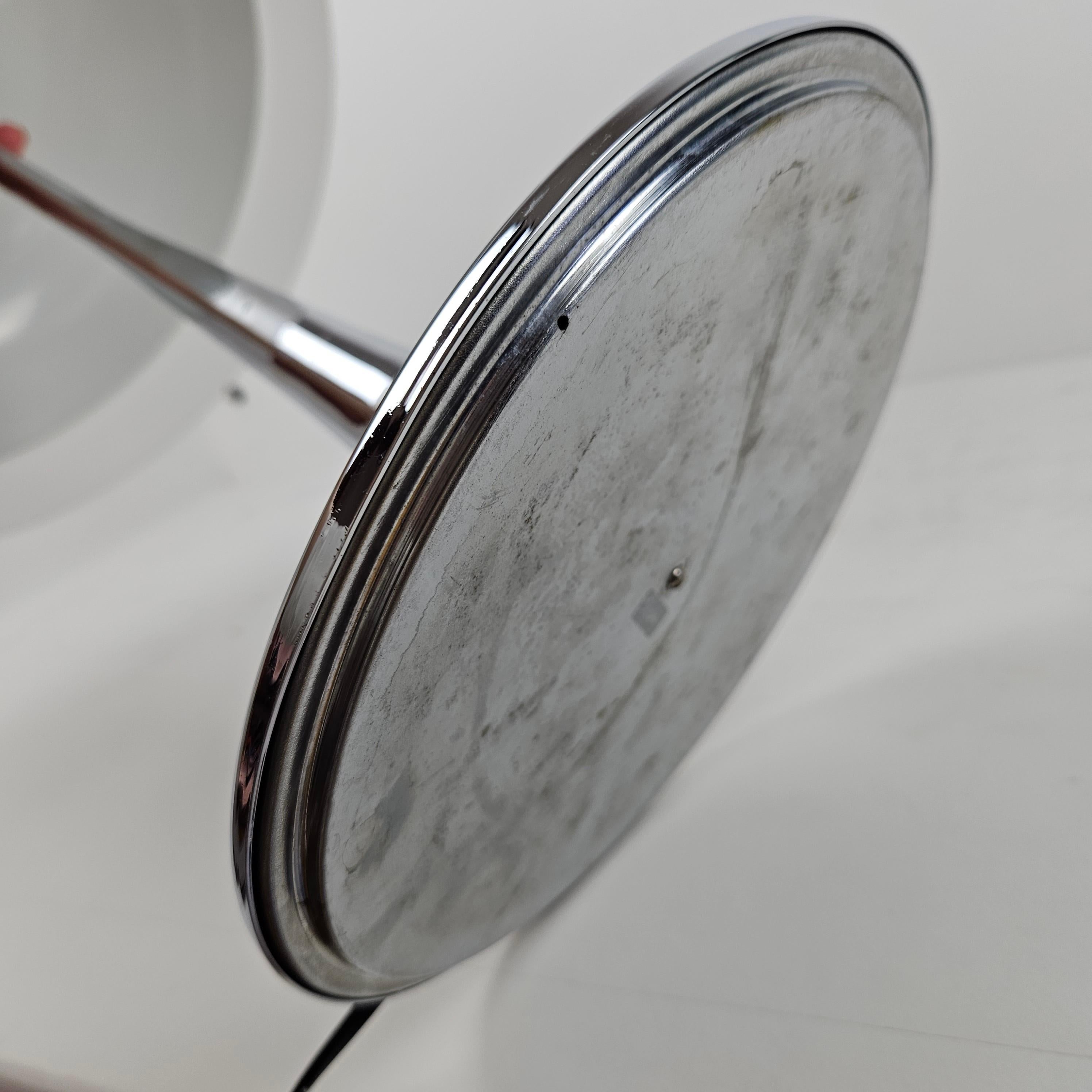Lampe de table champignon en chrome, Italie, années 1970 en vente 9