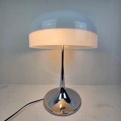 Mushroom Table Lamp in Chrome, Italy 1970's