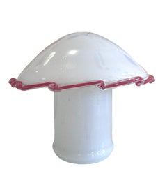 Lampe de table champignon en verre de Murano, 1970