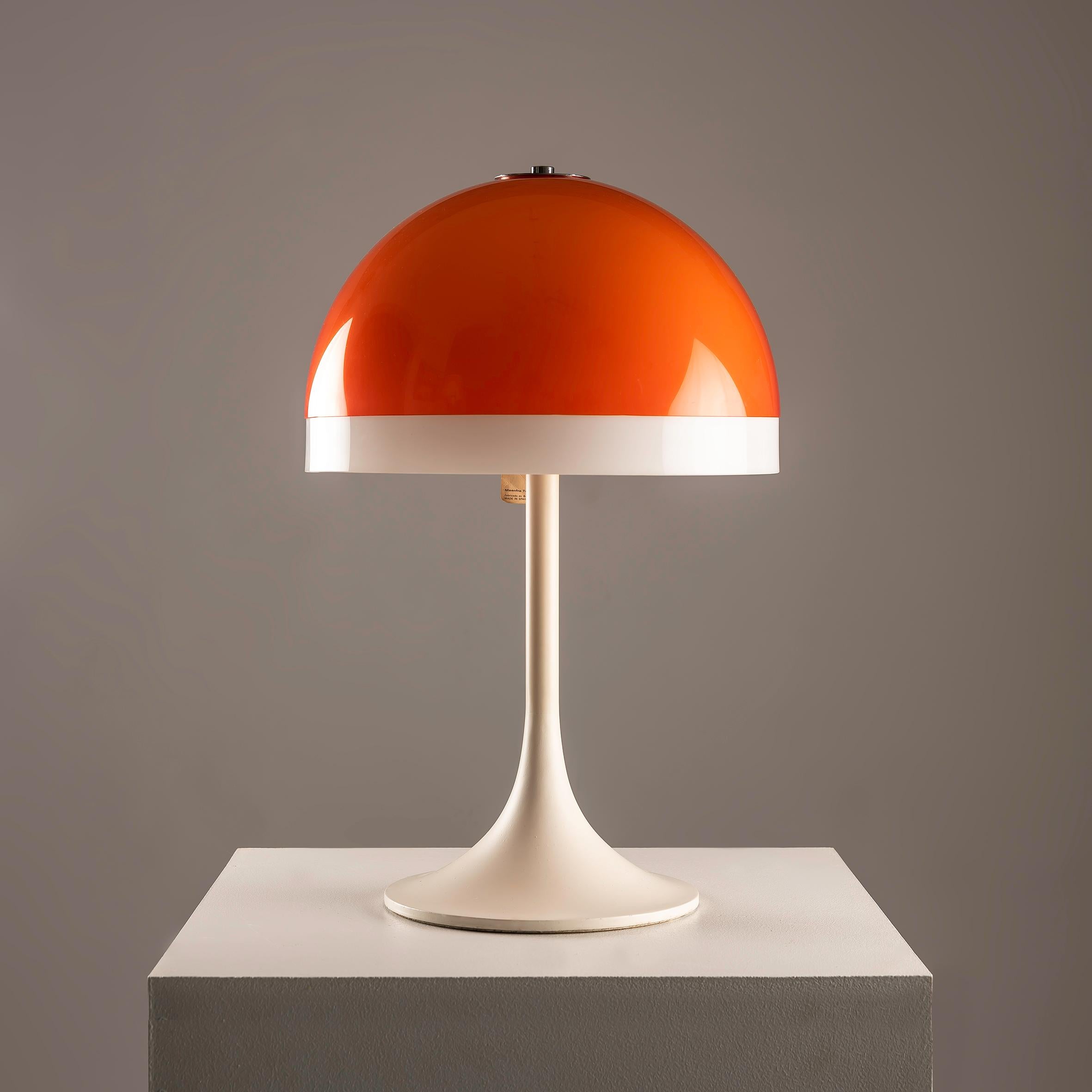Mid-20th Century Mushroom table lamp Joan A. Blanc for tramo 1968. Old new Stock