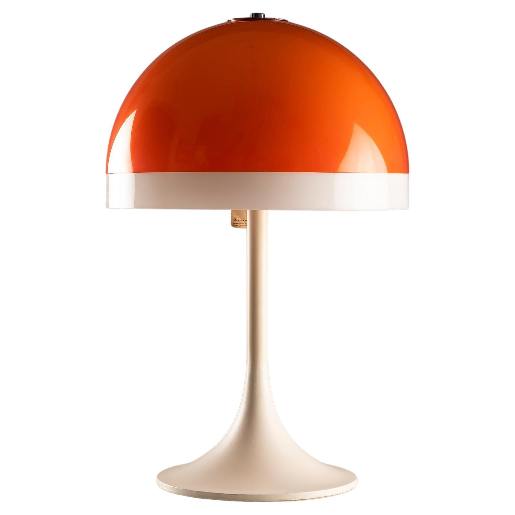 Mushroom table lamp Joan A. Blanc for tramo 1968. Old new Stock