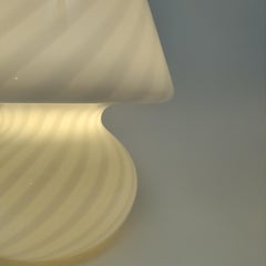 Mushroom table lamp, murano Swirl Glass 1970