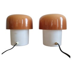 Mushroom Table Lamps, Design Luigi Massoni, Guzzini for Meblo, Yugoslavia 70s