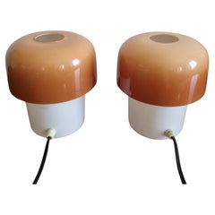 Mushroom Table Lamps, Design Luigi Massoni, Guzzini for Meblo, Yugoslavia 70s