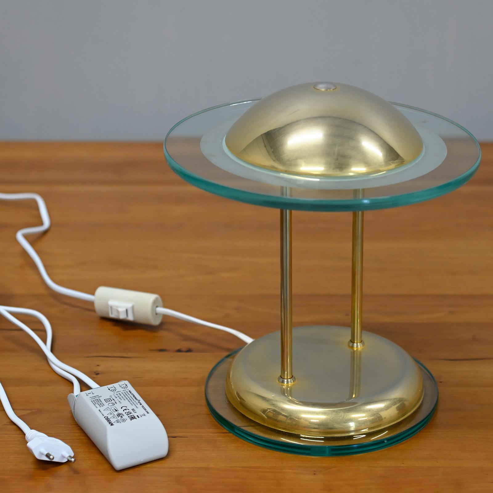 Lampes de table champignons en laiton et verre par Herda de style Memphis en vente 7