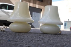 Mushroom Table Lamps in Murano glass Venini Style Design 1970s