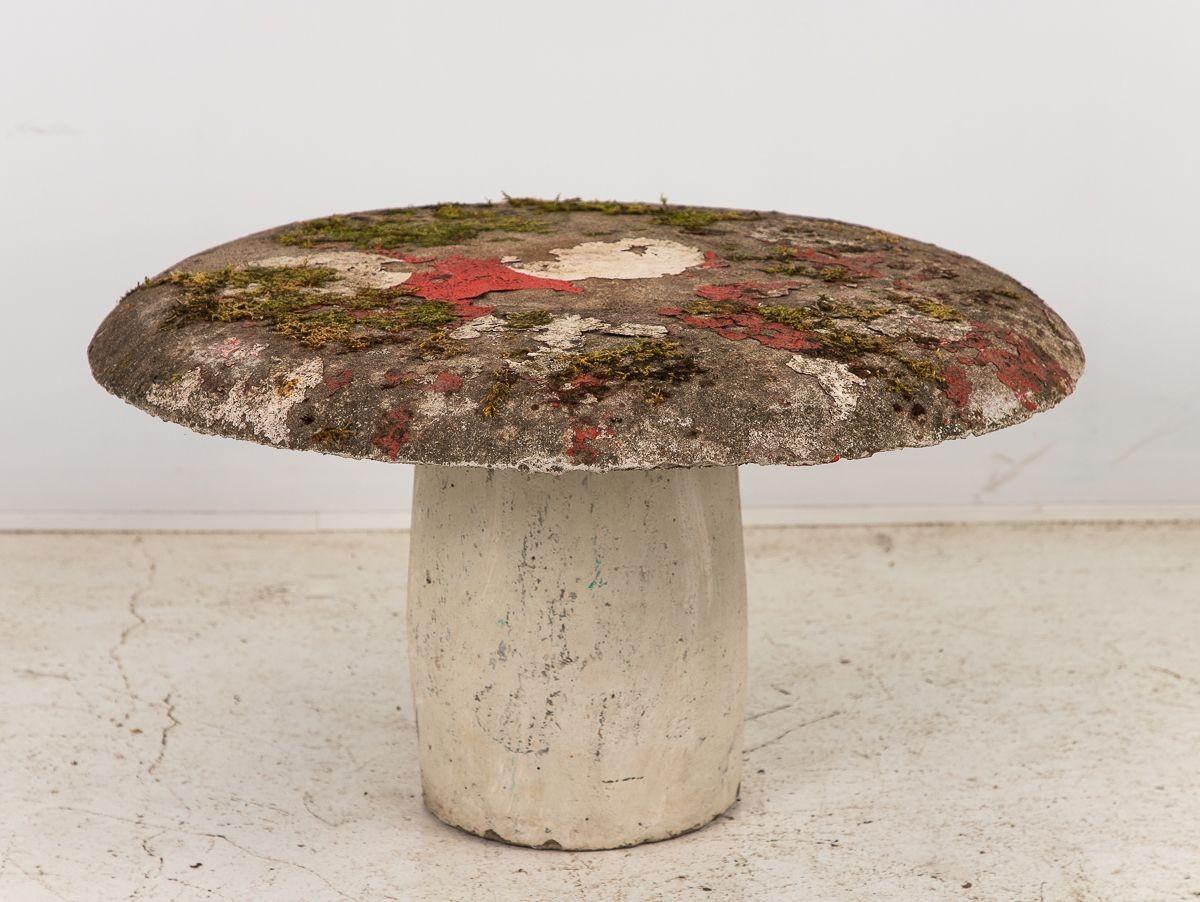 French Mushroom Toadstool Garden Ornament or Cocktail Table, France 1960 For Sale