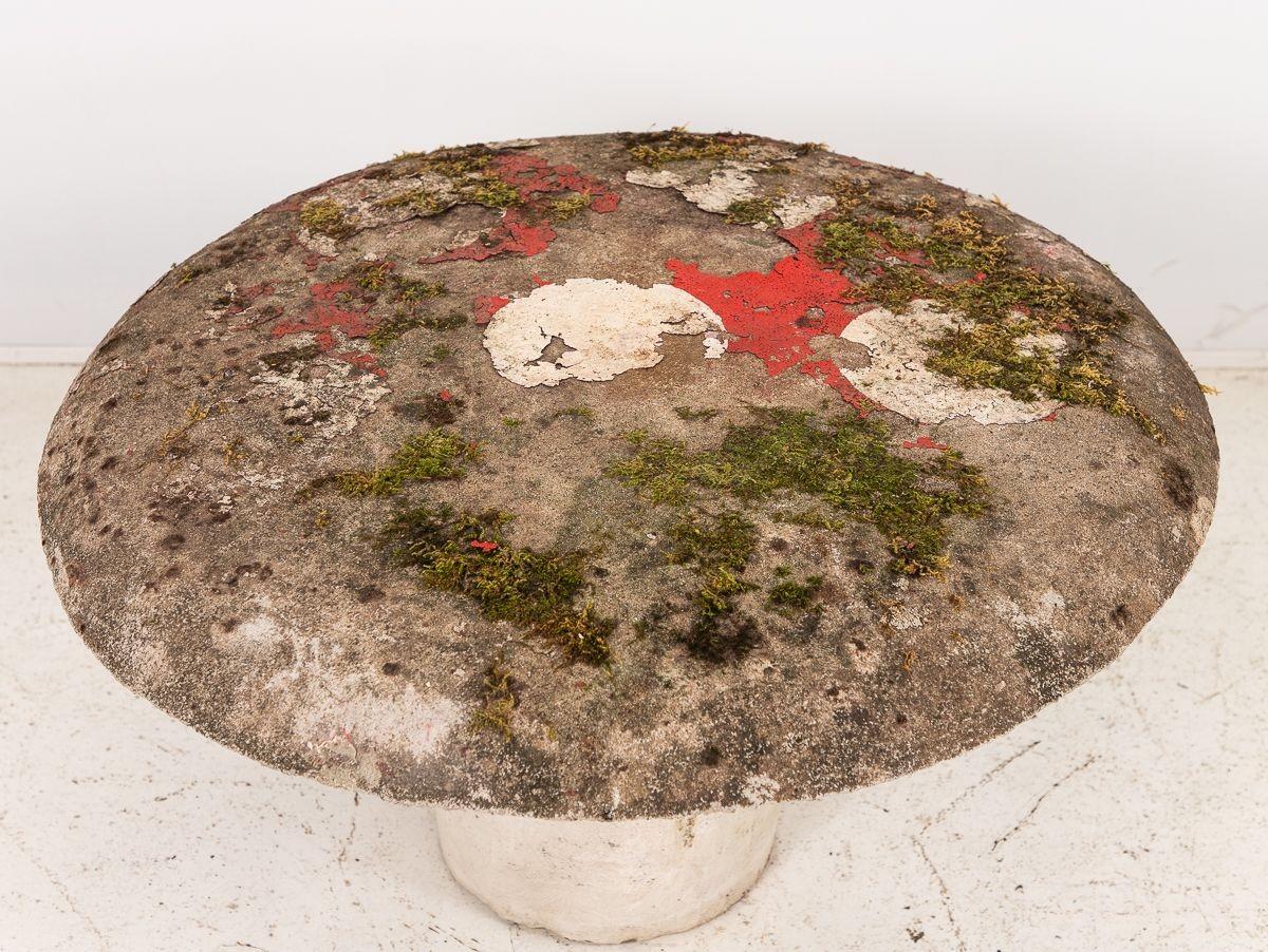 Concrete Mushroom Toadstool Garden Ornament or Cocktail Table, France 1960 For Sale