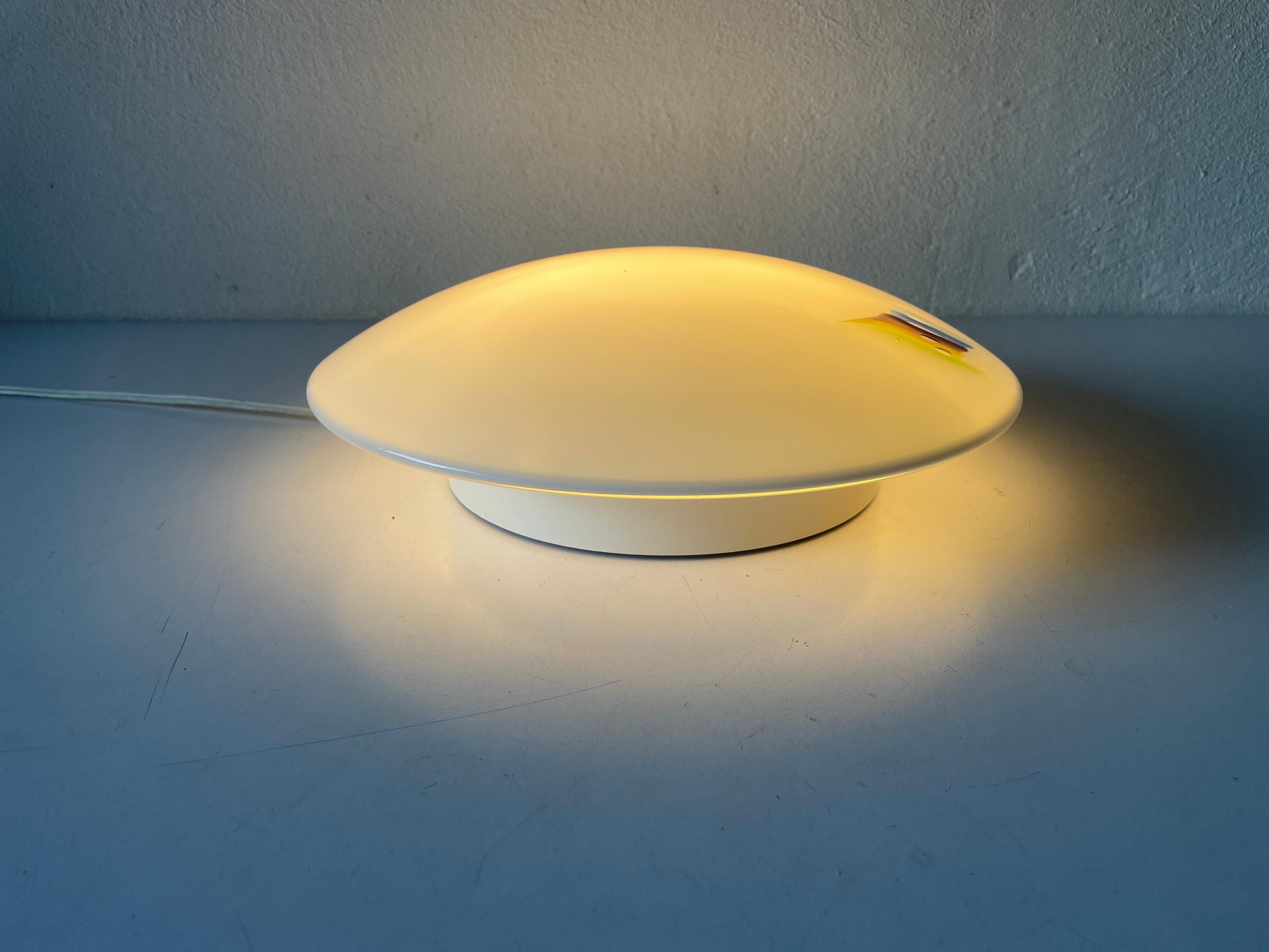 Mushroom White Glass Flush Mount or Wall Lamp by Peill Putzler, 1960s, Germany For Sale 1